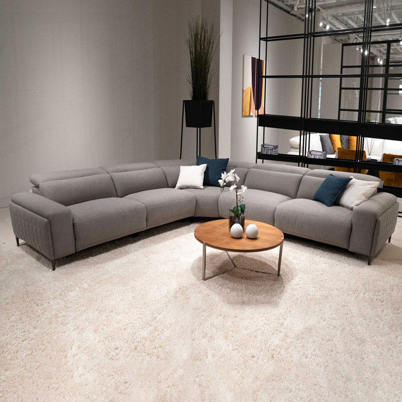 Canapé modulaire Kristof 130 po Kristof, Gris foncé