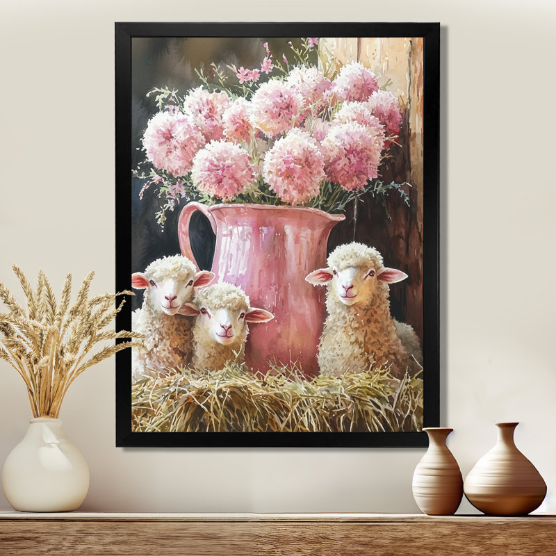 Dotty - Animals Canvas Art Print, Black, 20" H x 12" W, Single Picture Framed Print