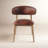 Olimpio Leather Upholstered Dining Chair, Tobacco