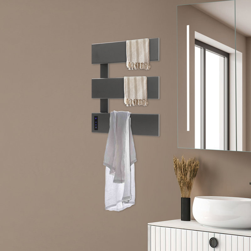 Chauffe-serviettes électrique mural Modern Minimalisme, Argent argent