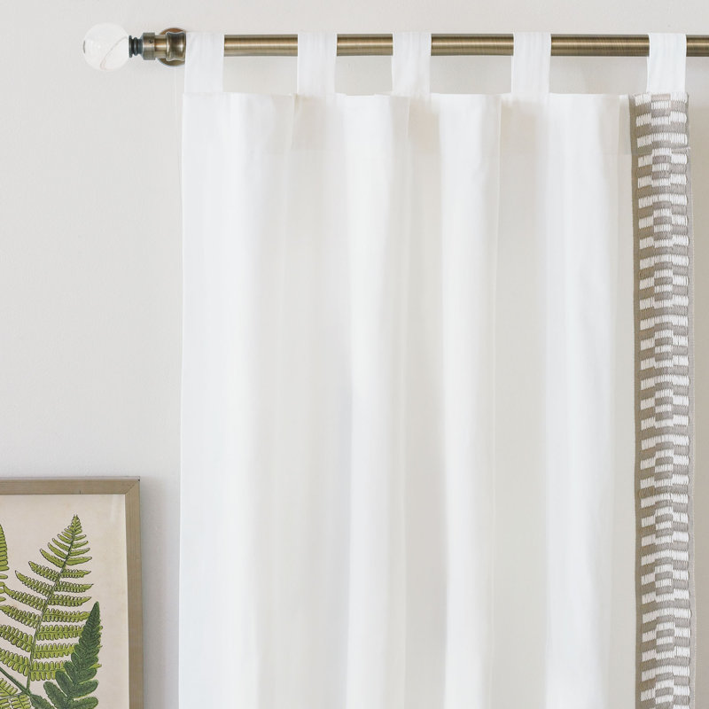 Junonia Room Darkening Curtain, Left, 48" W x 96" L