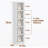 5 Tiers 70" Narrow Bookcase, Cabinet Floor Standing Bookshelf-76602211