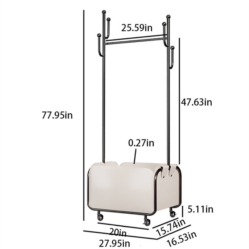 Portemanteaux scandinaves de luxe, Blanc