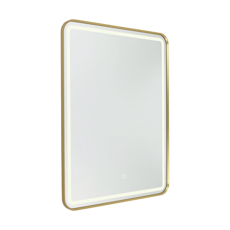 Renz - Rectangular Mirror - Brushed Brass