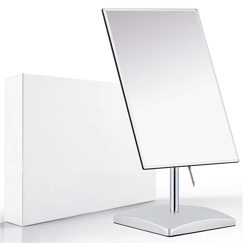 Demetrias Rectangle Floor Mirror, Chrome