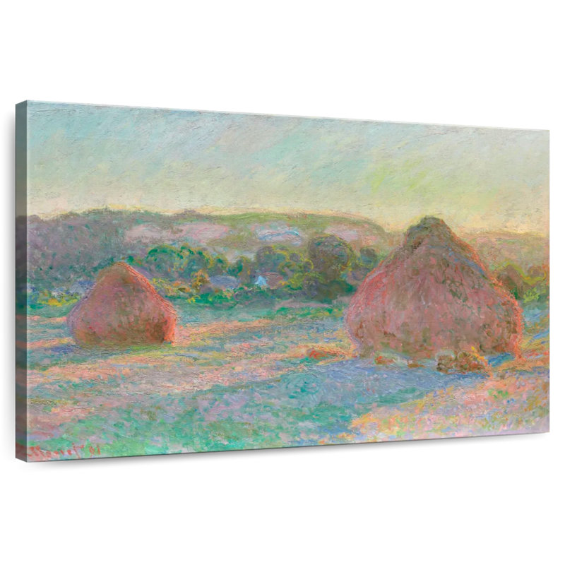Alvord piles de blé fin de l'été 1890-1891, H 30 po x l 45 po