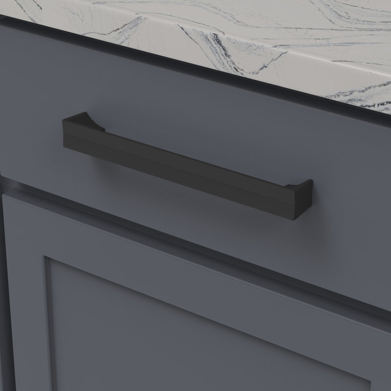 Avenue Collection Pull, 8 13/16", Matte Black