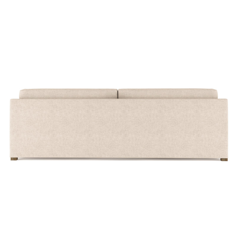 Madison Sofa, 33" H x 72" W x 41" D, Plush Velvet Oyster, Natural