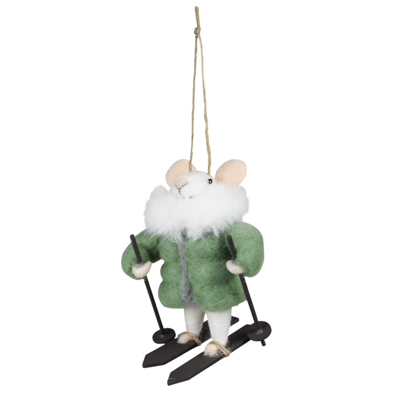 Ornement souris en parka