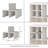 Quad Shelf Cube Organizer Insert, White Texture