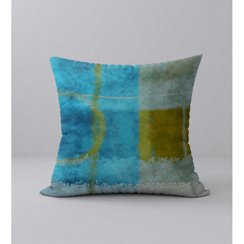 Abstract Throw Pillow, 20" H x 20" W