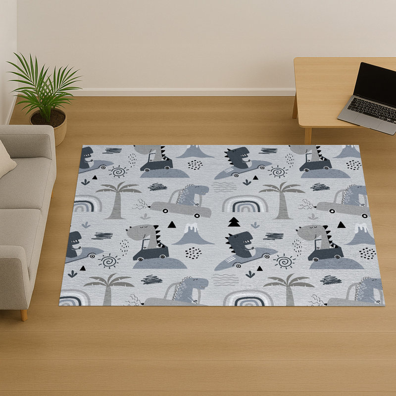 Geometric Shapes Area Rug, Rectangle 140 x 200 cm