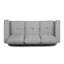 Classy Three avec pieds en bois - Canapé de salon gris en tissu confortable