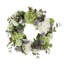 22" Grapevine Wreath with Hydrangeas and Thistle