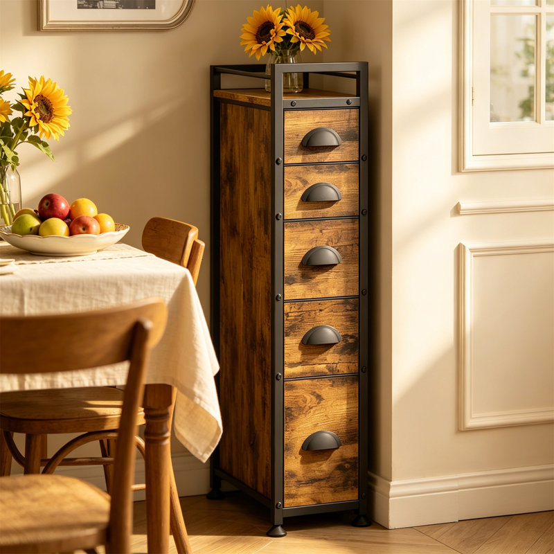 Metal Rectangle Accent Cabinet