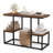 17 Stories Rustic Tv Console Table For 50" Tvs Industrial Sofa Table With Open Storage Shelves Rustic Brown