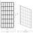 34" W X 72" H Matte Black Shower Door - Open Entry, Single Panel, , Bathroom Grace Generator 2 Beauty