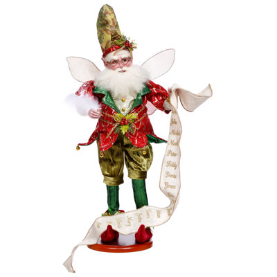 Christmas Gathering Fairy On Base - 21 Inches