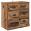  Sideboards With Drawer 2 Pcs Artisan Oak 70 X 35.5 X 67.5 Cm-1300839417