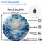 Horloge murale en verre Winter Mountain Lake