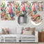 Rose, vert, cacatoès, jungle, rêves II - perroquet, art mural, salon-1854223816-1854223826