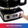 Total Chef Programmable 12 Cup Coffee Maker with Filter Black and Silver