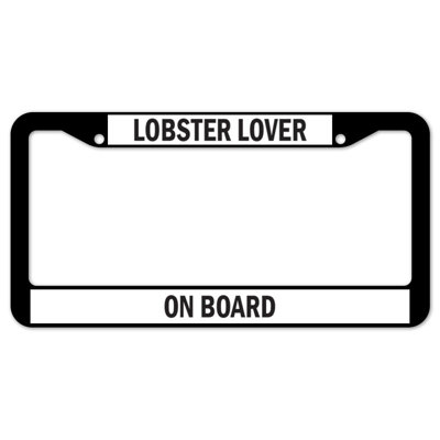 Lobster Lover on Board Plate Frame