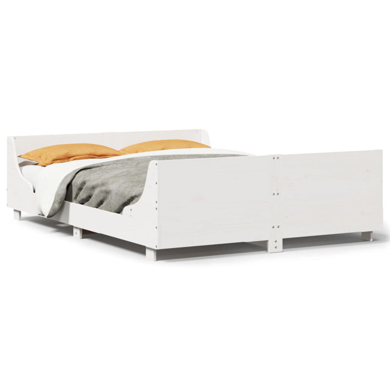 Whitten Bed, Double (4'6), Wax Brown