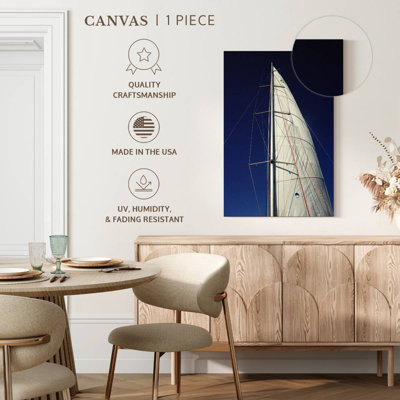 White Sail Of Boat