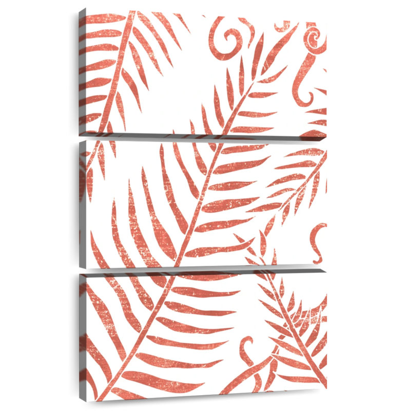 Harnek - feuilles de terre cuite II, H 65 po x l 42 po