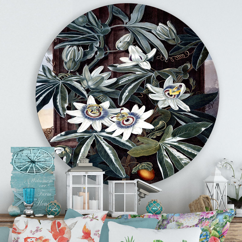 Fleurs rétro I - art mural traditionnel en métal, H 23 po x l 23 po x P 1 po