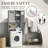 66.9'' Gray Toilet Cabinet With 2 Doors-807332465