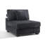 Chaise rembourrée sans accoudoirs en flanelle de fourrure de lapin avec dossier rembourré, module de chaise simple pour canapé modulaire-1606410279