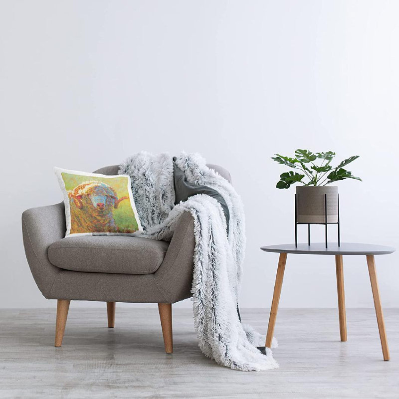 Polyester Throw Square Pillow Cover & Insert