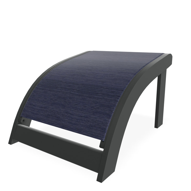Repose-pieds Adirondack en polymère de qualité marine, Graphite, Indigo Collect