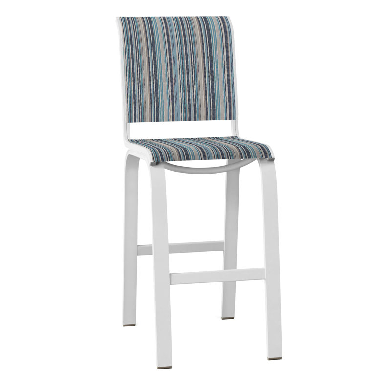 Tabouret de bar 29,5 po Holna, Blanc texturé, Vignoble