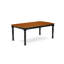 Ensemble de table de salle à manger 7 pièces composé d'une table de salle à manger rectangulaire avec rallonge papillon et 6 chaises en bois, 42 po x 78 po, noir et cerisier-1705280006-1614634850-1700672814