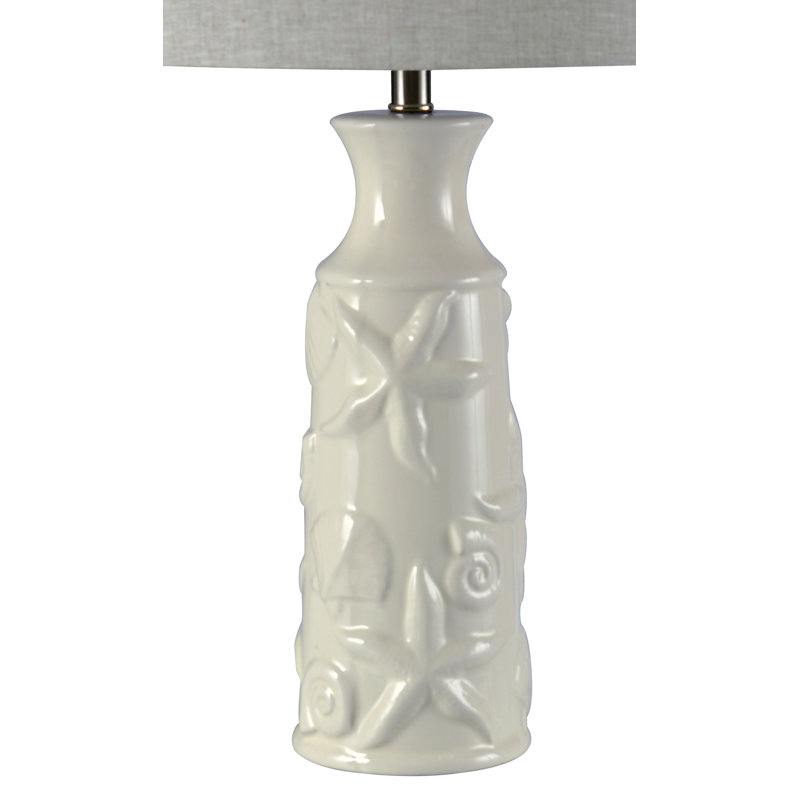 Renee Ceramic Table Lamp, Cream