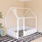 Wood Bed House Bed Frame With Fence-207616653-207616655