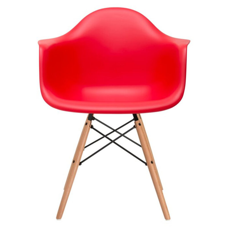 Cardone Arm Chair, Red/Natural