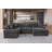 Errett Upholstered 5-Seat Roller Arms Cloud Corner Sectional Sofa-1323081018
