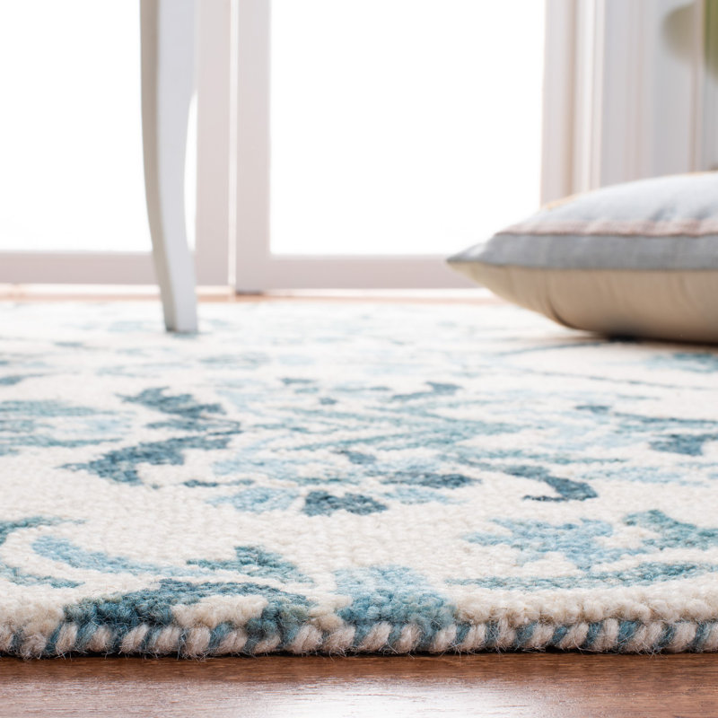 Tapis géométrique en laine crocheté à la main Guzi, Tapis de couloir 2 pi 3 po x 8 pi