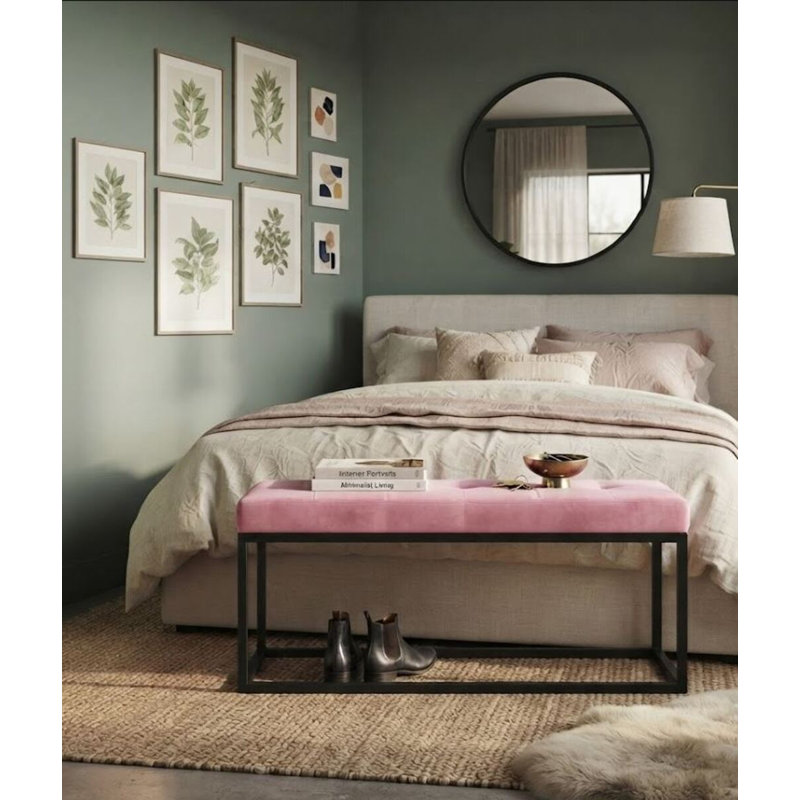 Banc en velours Heleen