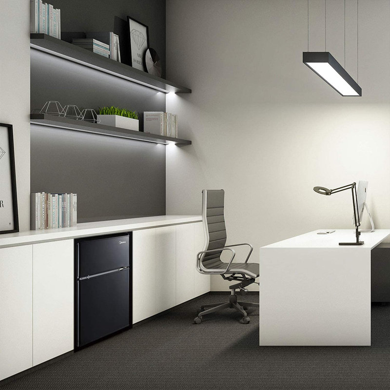 3,1 cu. ft. réfrigérateur compact avec congélateur, Noir