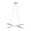 Lustre moderne en chrome, 23,6 po x 9,8 po | Corps en métal durable avec capuchon en silicone, douille à DEL (6 W maximum) | Design scandinave élégant pour la maison et l'hôtel | IP20, 220V-240V, solution d'éclairage élégante-875060836-875060837