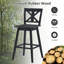 4 tabourets de bar pivotants avec repose-pieds Gracie Oaks pour la maison - blanc-1985644534-1985644537