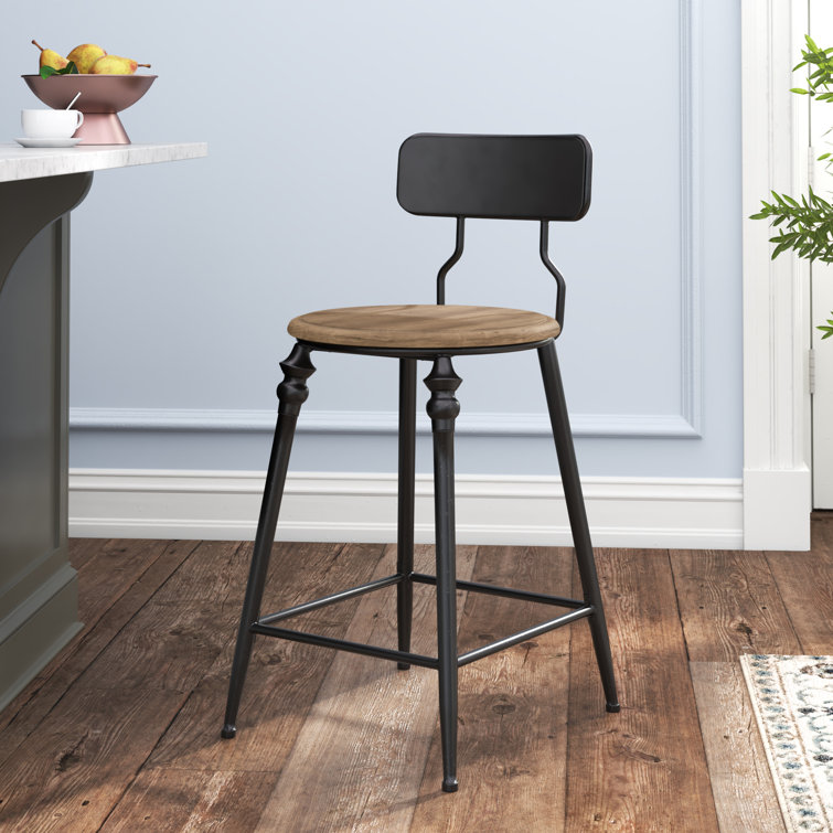 Meredith Solid Wood Counter Stool