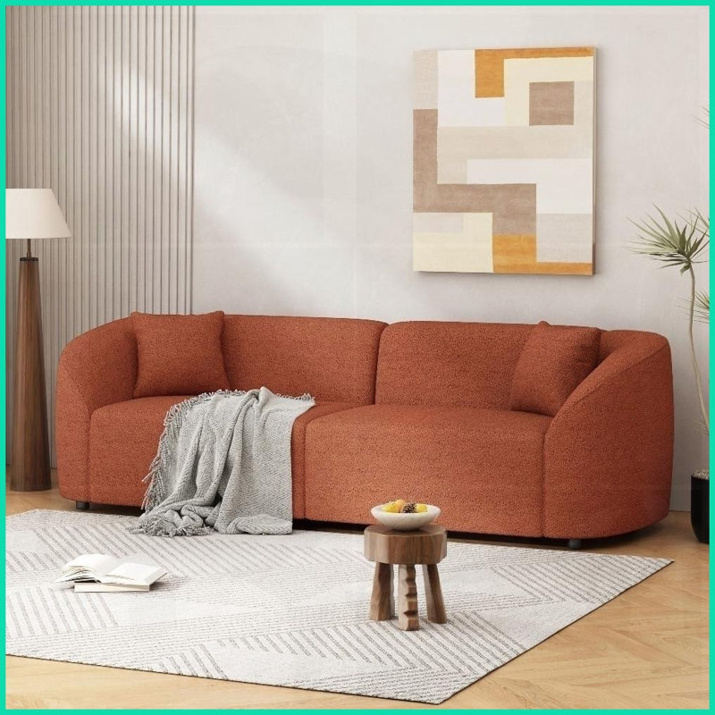 Confort moelleux: sièges généreusement rembourrés pour vous détendre., Orange