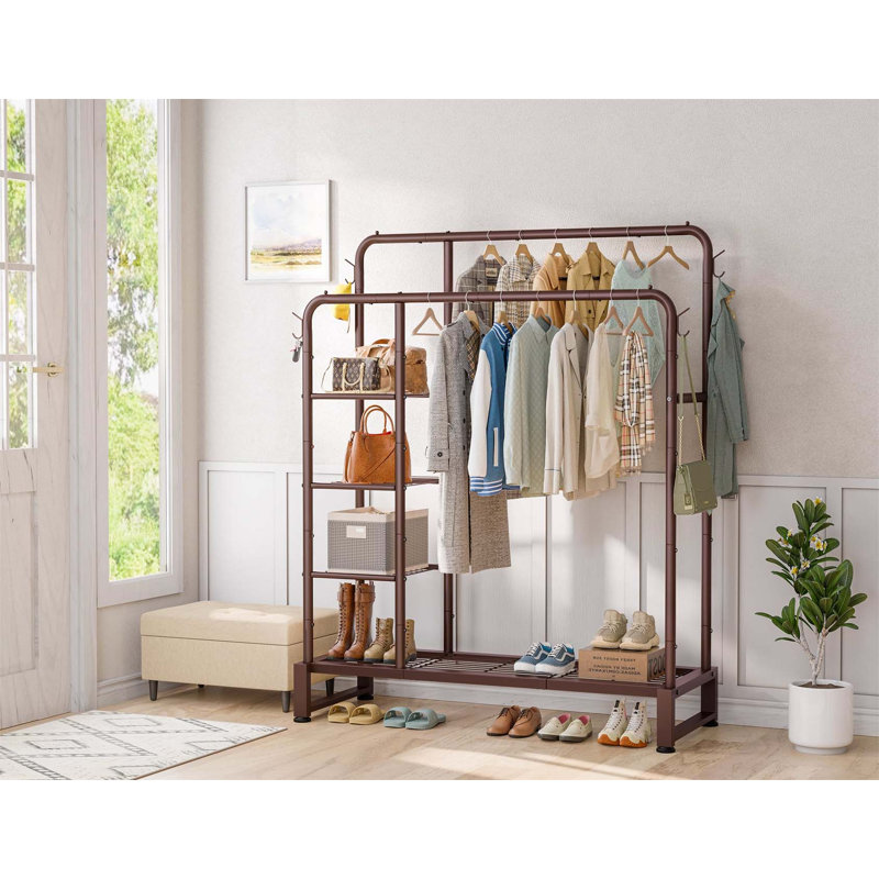 Bonville 115cm Clothing Rack, Brown