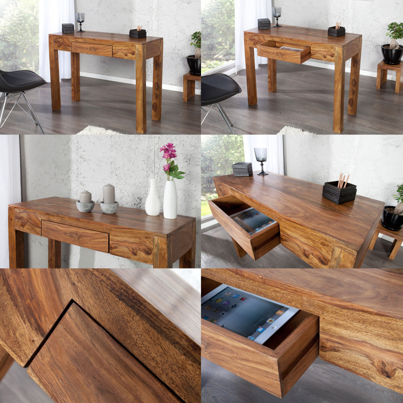 Theirry Solid Wood Top Writing Desk